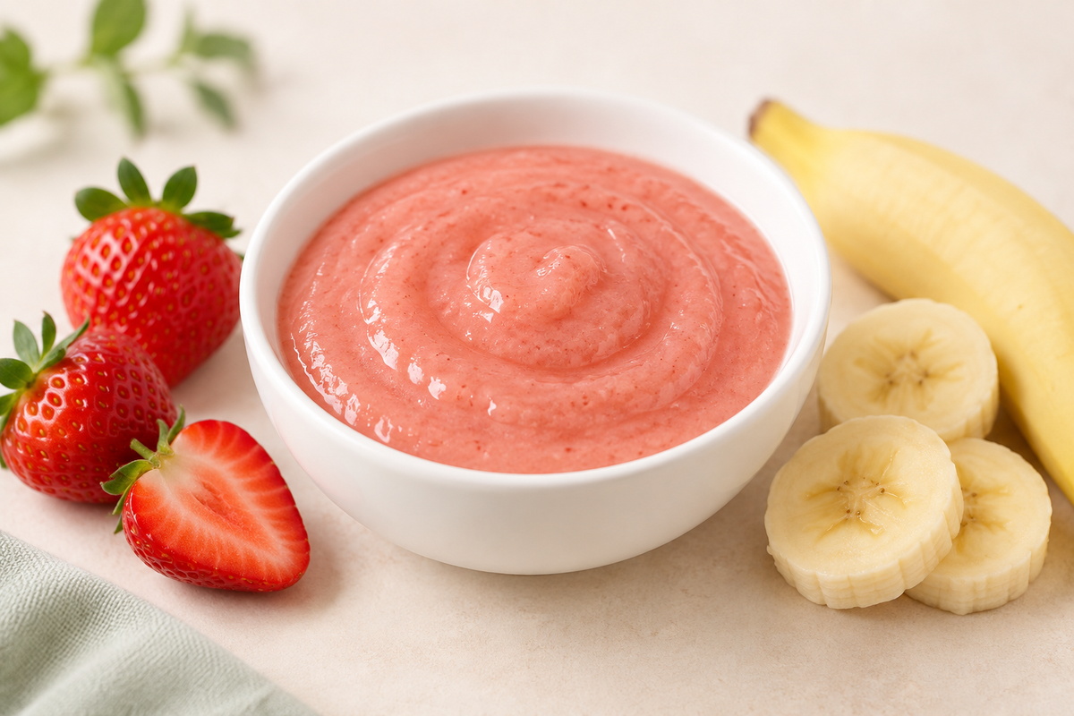 Aardbei & banaan