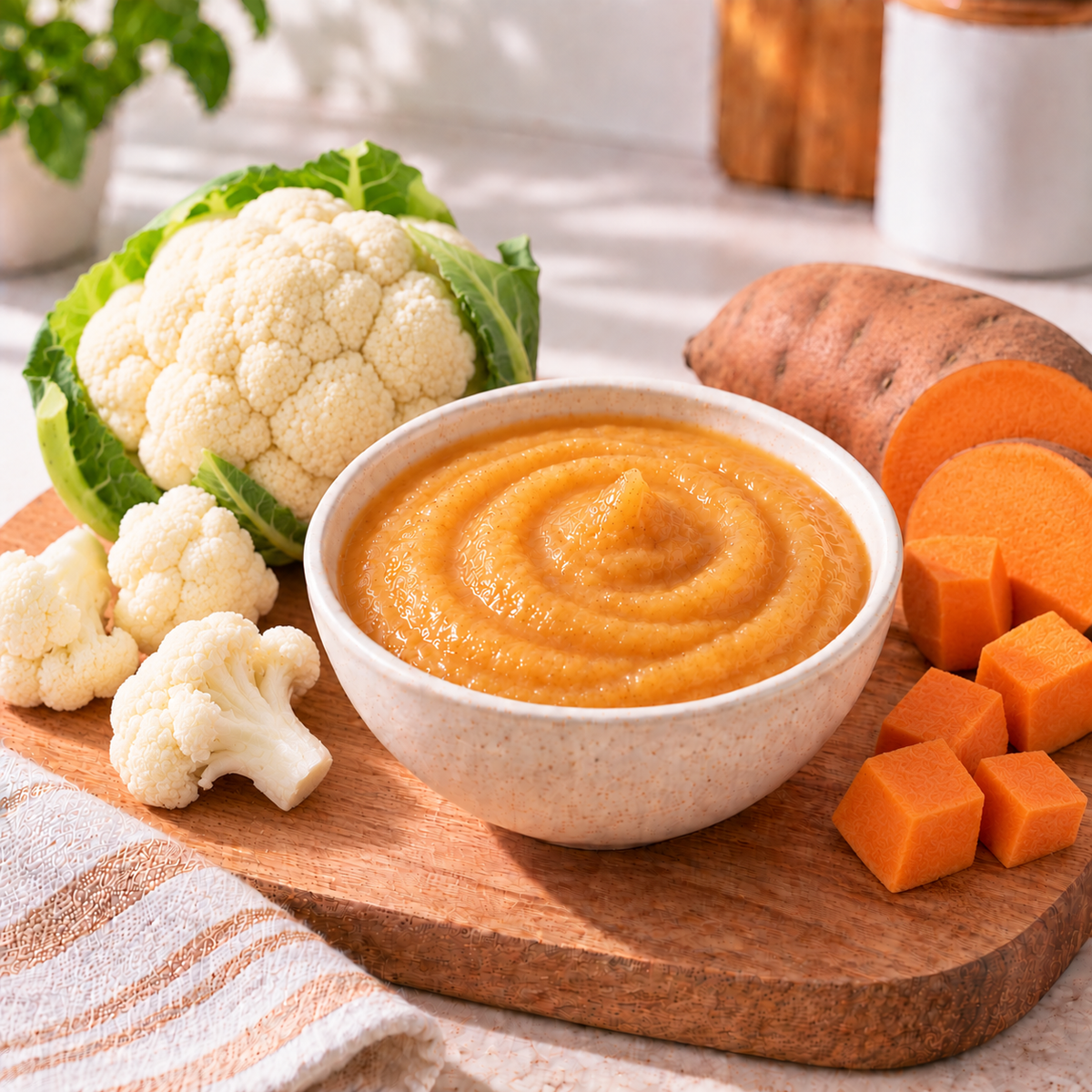 Bloemkool & zoete aardappel