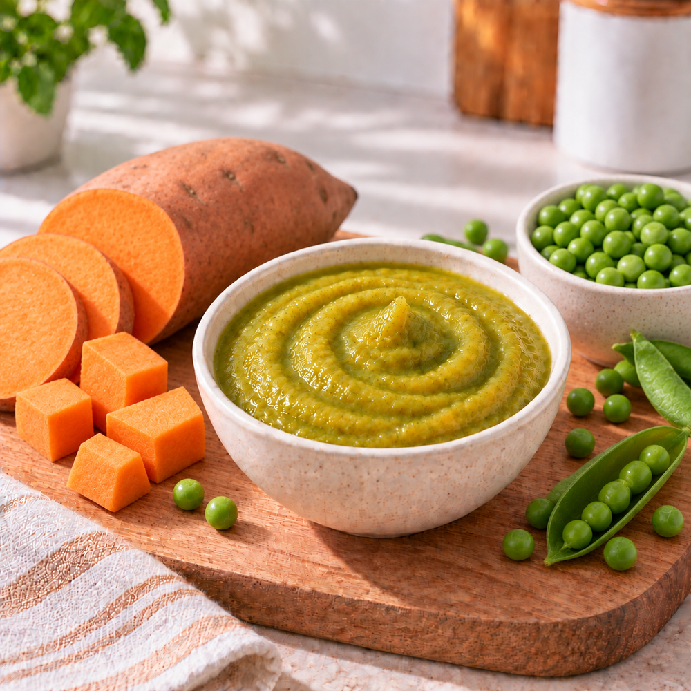 Doperwtjes & zoete aardappel