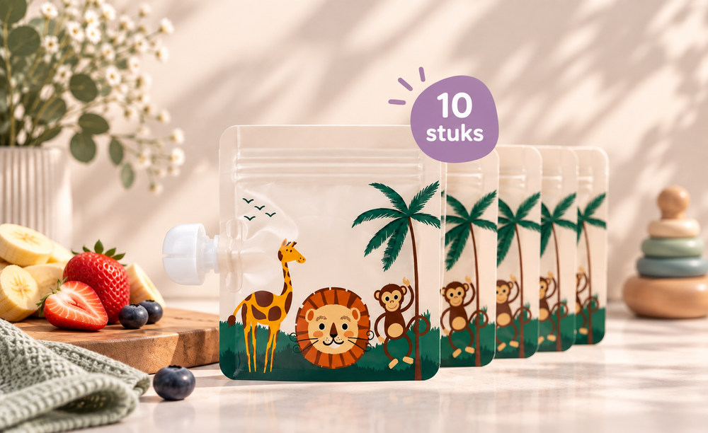 Herbruikbare knijpzakjes
