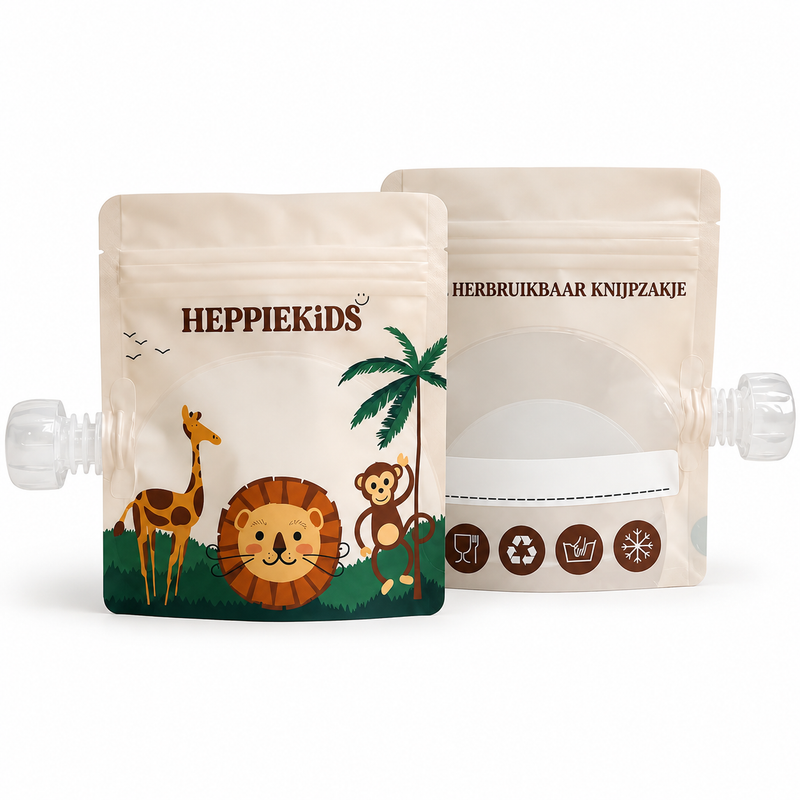 Herbruikbare knijpzakjes